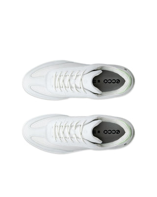 ECCO Golf Street Vibe Ladies Golf Shoes - Shadow White, White & Lime Cream