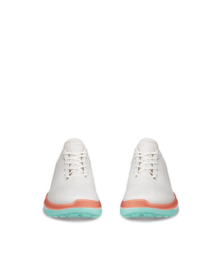 ECCO Golf LT1 Ladies Golf Shoes - White & Burnt Coral