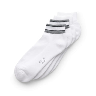 ECCO Retro Low Cut Golf Socks - Grey, Black & White