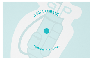 From The Lady Captain 2026 Ball Marker - Aqua