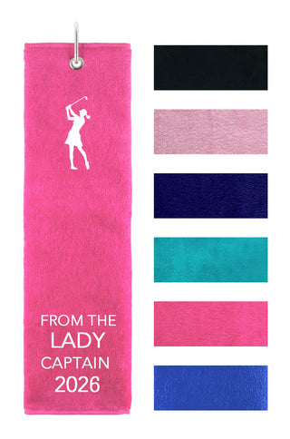 From the Lady Captain 2026 Tri Fold Golf Towel