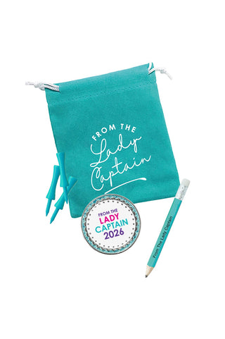 From the Lady Captain 2026 Ball Marker & Prizes Gift Set - Aqua