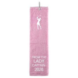From the Lady Captain 2026 Tri Fold Golf Towel