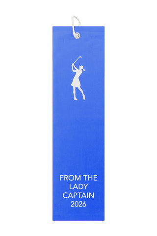 From the Lady Captain 2026 Tri-Fold Towel - Royal Blue
