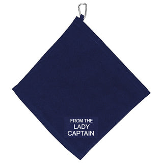 From the Lady Captain Retractable Towel - Navy