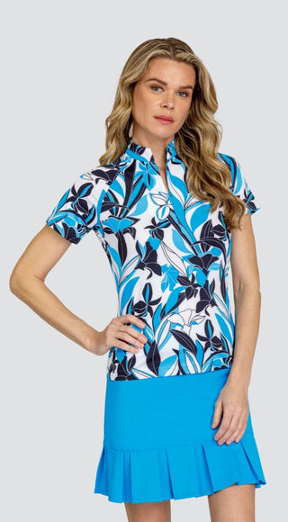 Tail Ladies Golf Fabiana Short Sleeve Top - Iris Oasis