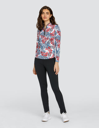 Tail Ladies Radley Long Sleeve Polo - Palm Breeze