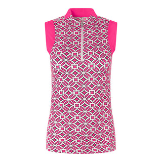 Tail Ladies Zosia Sleeveless Polo - Labyrinth