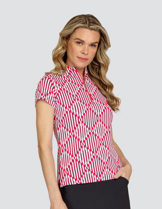 Tail Ladies Golf Andie 6.5" Polo - Illusion Geo
