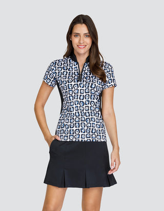 Tail Ladies Romain Short Sleeve Polo - Jag Grid