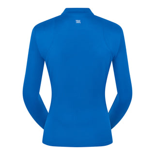 Tail Ladies Elianne Long Sleeve Polo - Victoria Blue