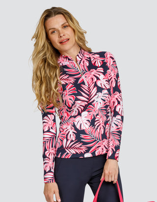 Tail Ladies Shalia Long Sleeve Polo - Stellar Foliage