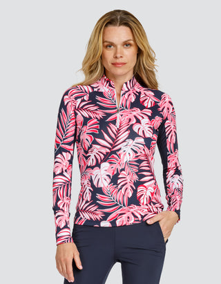 Tail Ladies Shalia Long Sleeve Polo - Stellar Foliage