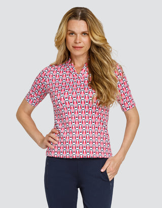 Tail Ladies Albie Half Sleeve Polo - Empress Gem