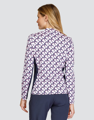 Tail Ladies Trey Long Sleeve Polo - Twlight Geo