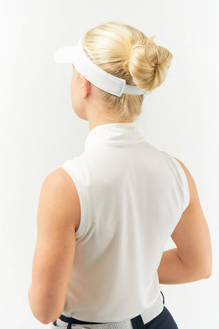 Becmoor Ladies Velcro Visor - White