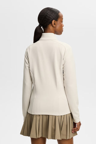 Selena Quarter Zip Mid Layer - Moonbeam