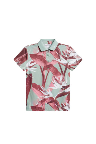 Tour Tech Print Ladies Golf Polo - Paradise Jadeite