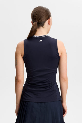 Leya Sleeveless Golf Top - JL Navy