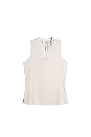 Leya Sleeveless Golf Top - Moonbeam