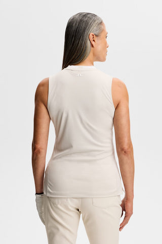 Leya Sleeveless Golf Top - Moonbeam