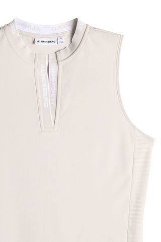 Leya Sleeveless Golf Top - Moonbeam