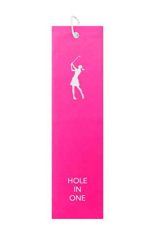 Hole in One Tri Fold Golf Towel Prize