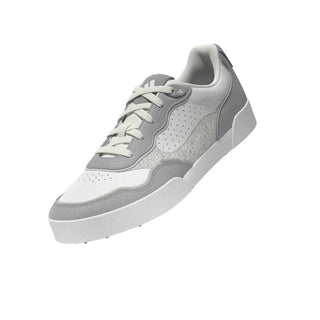 Womens Waterproof Retrocross 25 Spikeless Golf Shoes - White, Silver & Grey