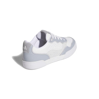 Womens Waterproof Retrocross 25 Spikeless Golf Shoes - White, Silver & Grey