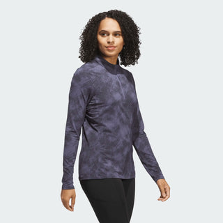 Adidas Womens Ultra Long Sleeve Quarter Zip Golf Top - Purple