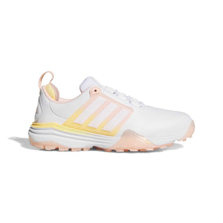 Adidas Womens Adipower 26 Waterproof Golf Shoes - White, Pink & Tangerine