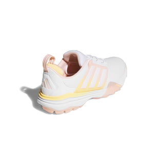 Adidas Womens Adipower 26 Waterproof Golf Shoes - White, Pink & Tangerine
