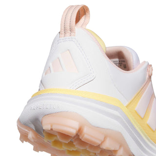 Adidas Womens Adipower 26 Waterproof Golf Shoes - White, Pink & Tangerine