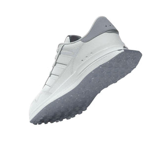 Adidas Womens S2G 26 Leather Spikeless Waterproof Golf Shoes - White & Silver