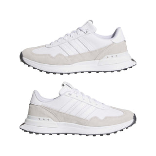 Womens Waterproof S2G 26 Textile Spikeless Golf Shoes - Dash Grey & White