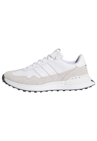 Womens Waterproof S2G 26 Textile Spikeless Golf Shoes - Dash Grey & White