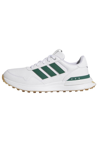 Adidas Womens S2G 26 Leather Spikeless Golf Shoes - White & Green