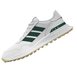 Adidas Womens S2G 26 Leather Spikeless Golf Shoes - White & Green