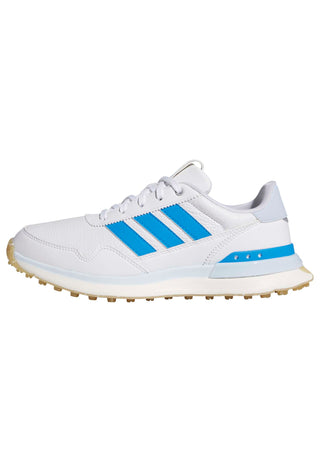 Adidas Womens S2G 26 Leather Spikeless Golf Shoes - White & Blue