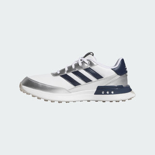 Adidas Womens S2G 25 Spikeless Waterproof Golf Shoes - White/Navy