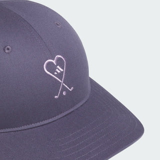 Adidas Womens Heart & Clubs Golf Cap - Purple