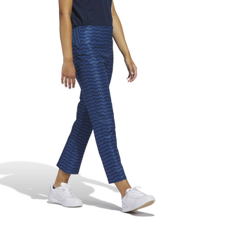 Adidas Womens Ultimate365 Printed Ankle Trousers - Dusky Petrol