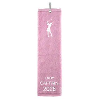 Lady Captain 2026 Tri-Fold Towel - Pale Pink