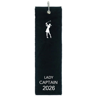 Lady Captain 2026 Tri-Fold Towel - Black