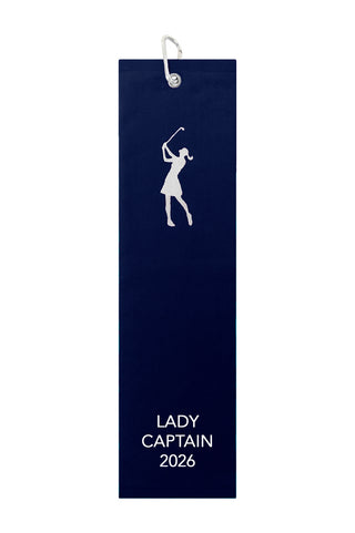 Lady Captain 2026 Tri-Fold Towel - Navy