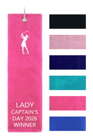 Lady Captain's Day 2026 Winner Tri Fold Golf Towel