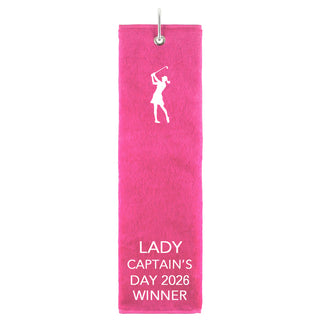 Lady Captain's Day 2026 Winner Tri Fold Golf Towel