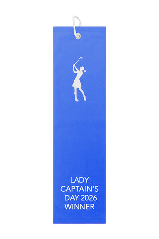 Lady Captain's Day 2026 Winner Tri-Fold Towel - Royal Blue