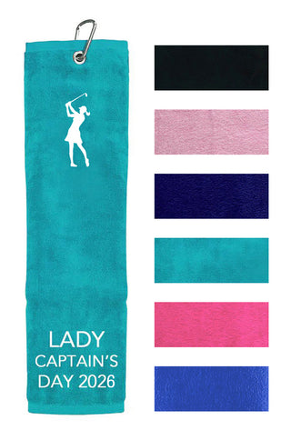 Lady Captain's Day 2026 Tri Fold Golf Towel