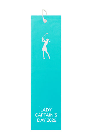 Lady Captain's Day 2026 Tri-Fold Towel - Aqua
